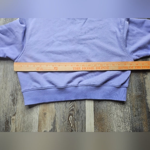 Comme Des Garcons Cropped Sweateshirt Purple Medium - Picture 9 of 12